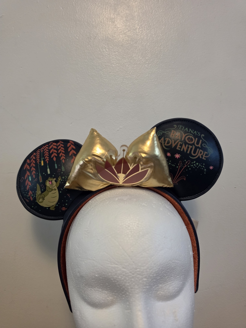 Thiana's Bayou Adventure Minnie Ears Headband - Navy & Gold